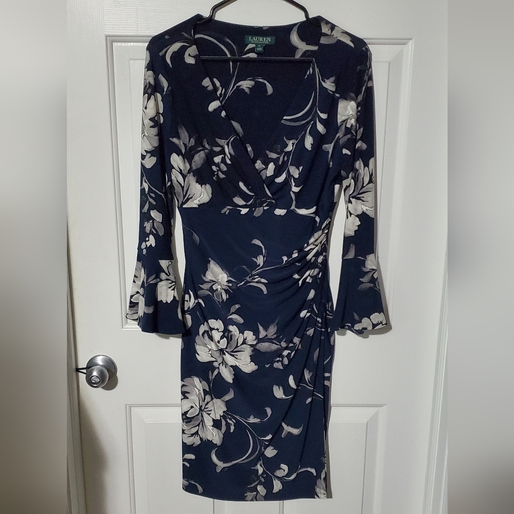 Peplum sleeve Ralph lauren dress